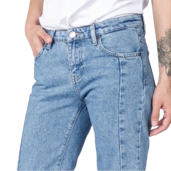 JUST Female Blue Frayed Hem Jones Jeans Size 26 - Picture 10 of 11